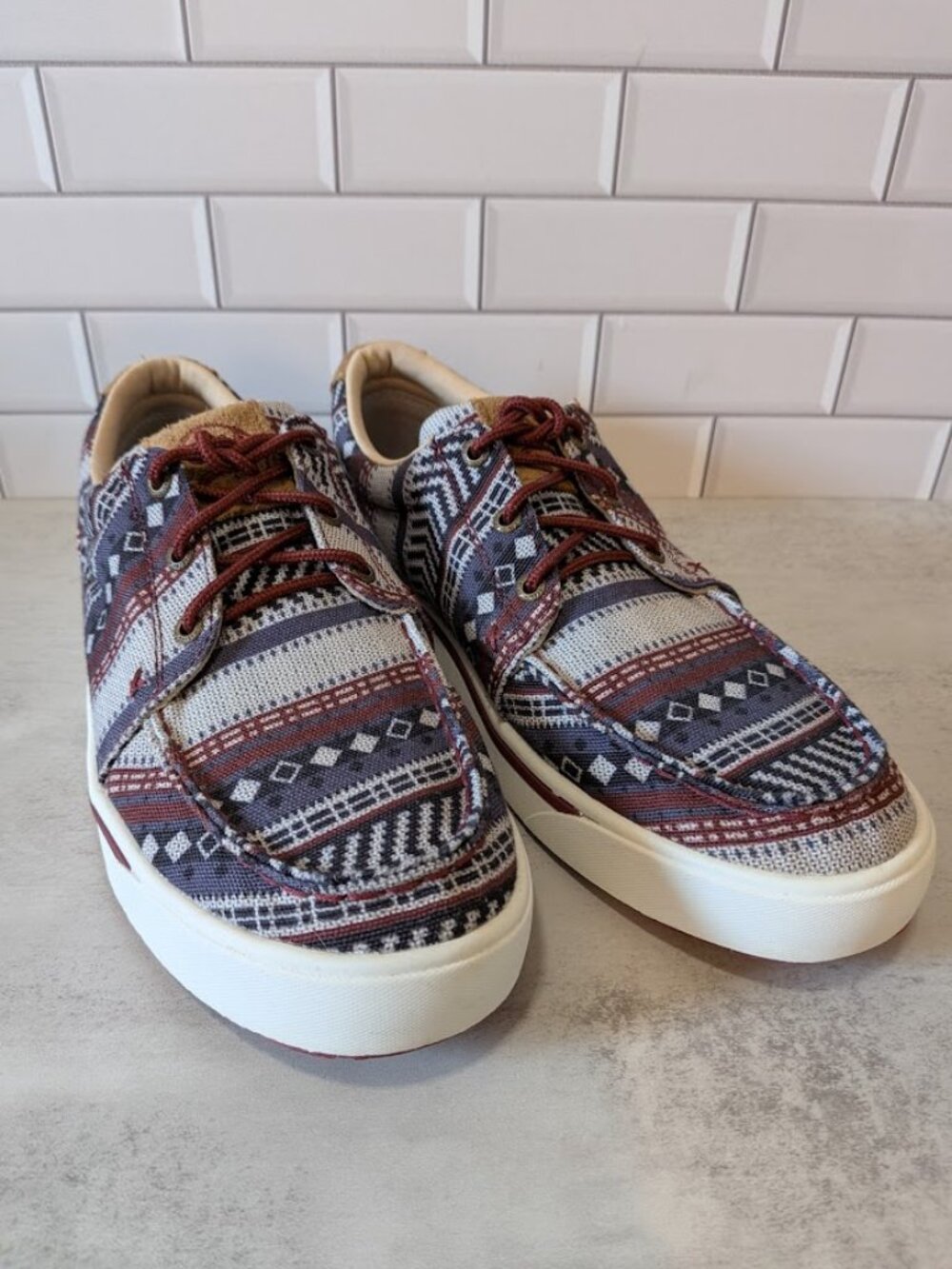 TWISTED X "Hooey Loper" Men's Moc-Toe Sneakers - Size 10 M - MHYC025